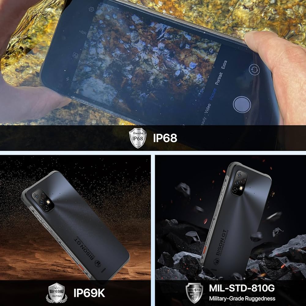 UMIDIGI Bison GT2 5G Outdoor Handy Android 12, 8GB +128GB Octa